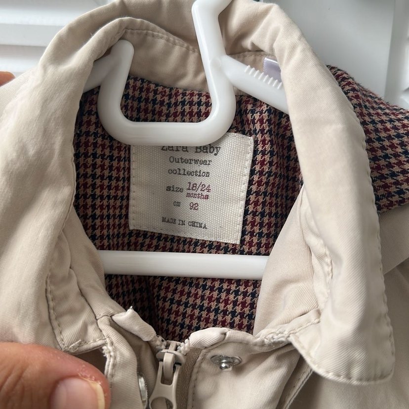 Bej Düğmeli Midi Hamile Ceketi - Görsel 2