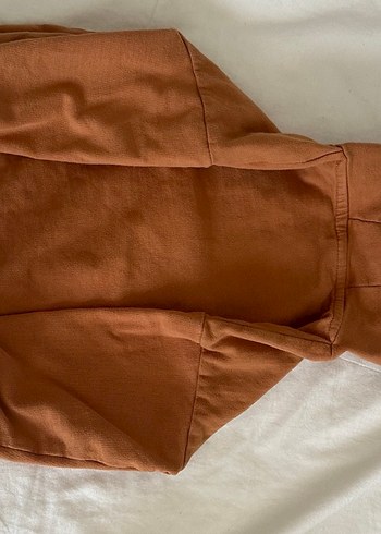 Kapüşonlu Erkek Çocuk Kahverengi Sweatshirt - Görsel 3