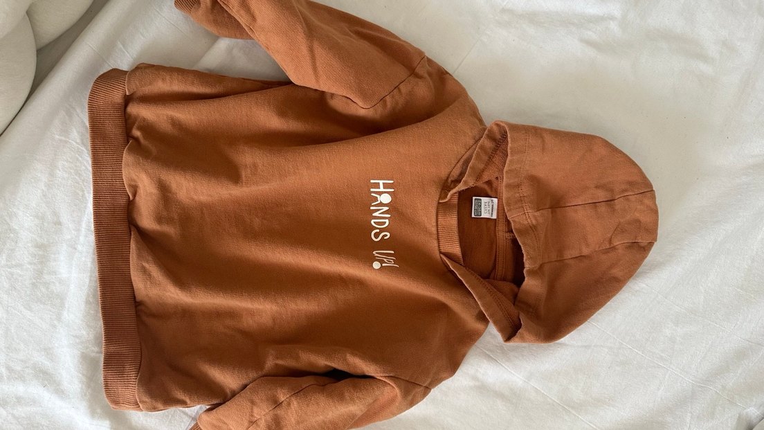 Kapüşonlu Erkek Çocuk Kahverengi Sweatshirt - Görsel 2