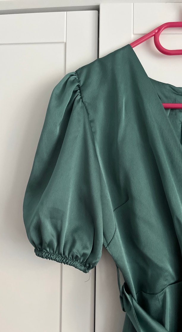 Parlak Yeşil Abiye Elbise - Görsel 4