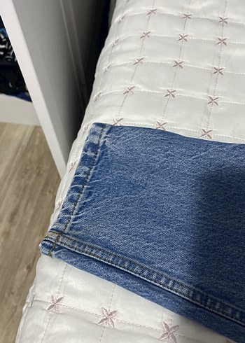 Kadın Mavi Denim mom jean - Görsel 3