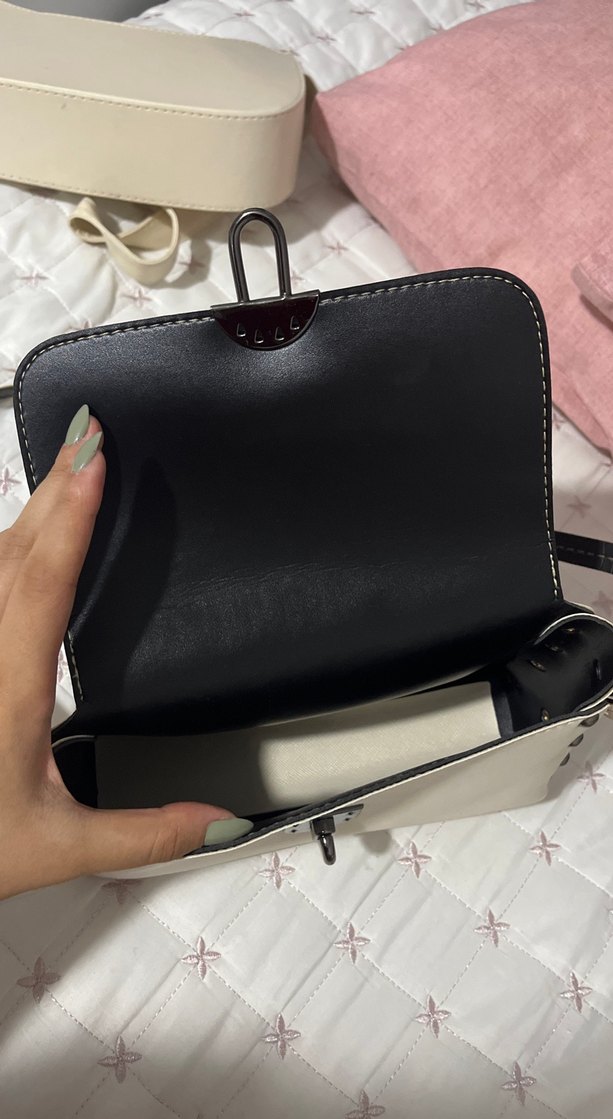 krem Deri Kadın Çanta - Görsel 3