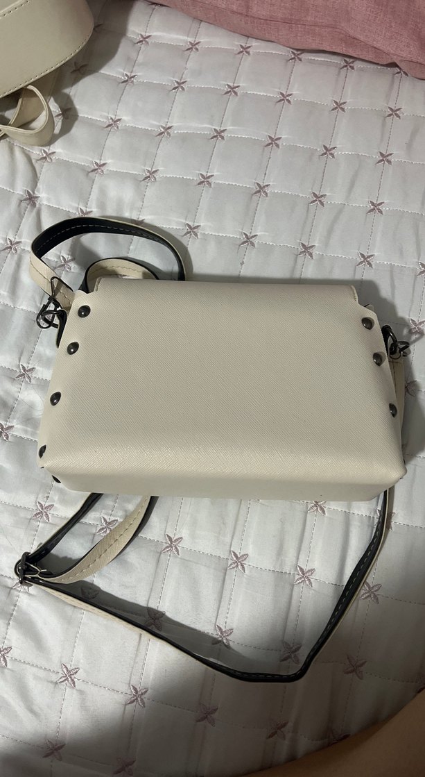 krem Deri Kadın Çanta - Görsel 4