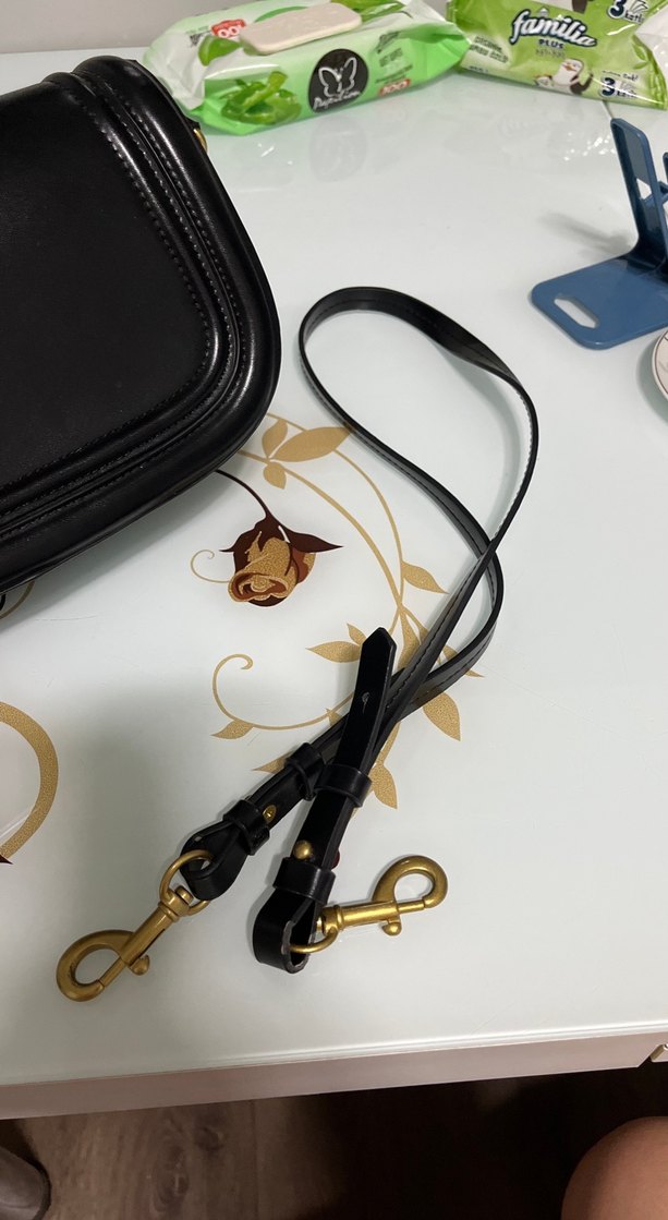 Klasik Siyah Deri Kadın Çanta - Görsel 4