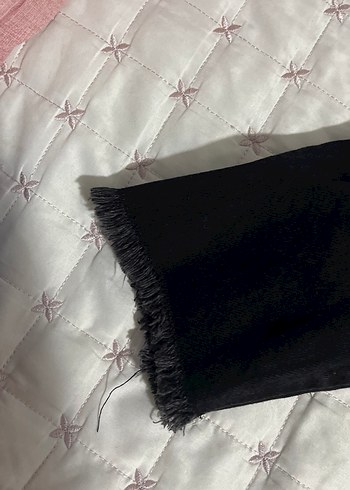 gümüş Düğmeli Kadın siyah kot ceket - Görsel 5