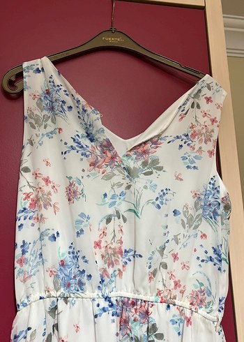 Çiçekli Bohem Midi Elbise - Görsel 6