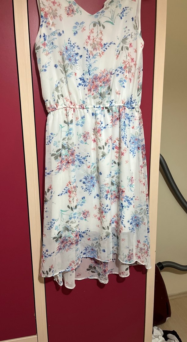 Çiçekli Bohem Midi Elbise - Görsel 2