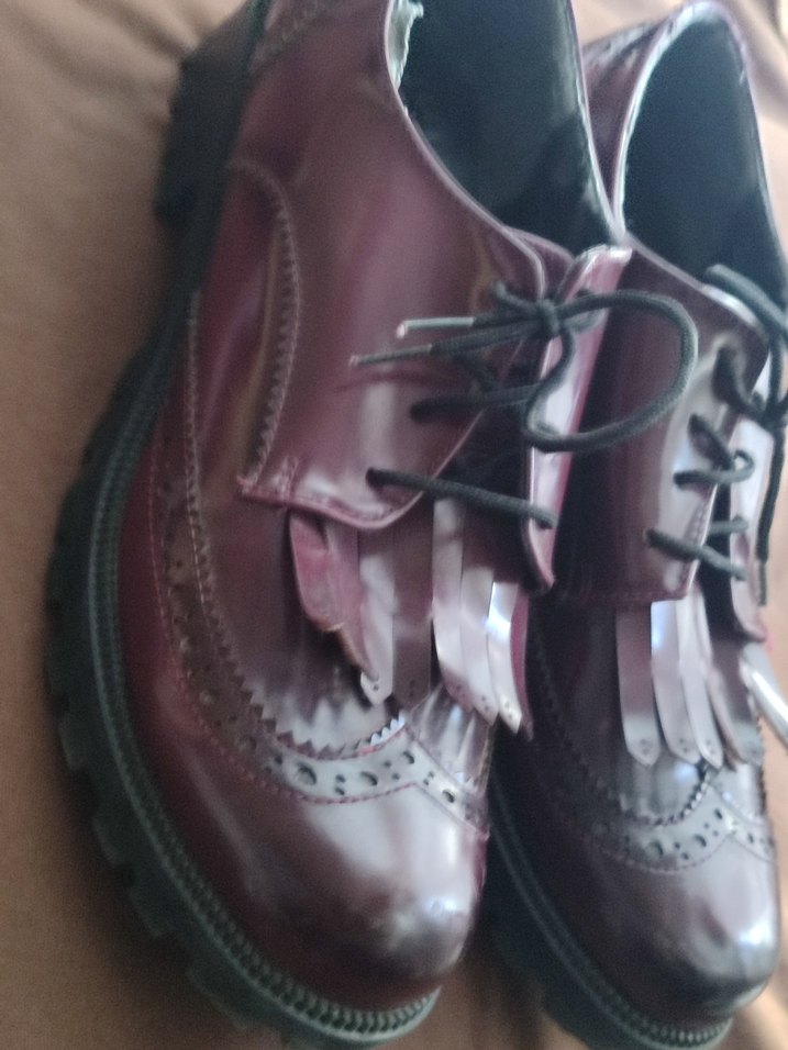 Bordo bot Oxford Ayakkabı - Görsel 3