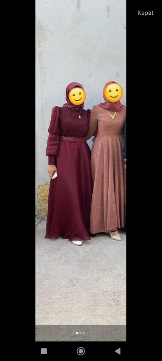 Kadın tesettür abiye - Görsel 4