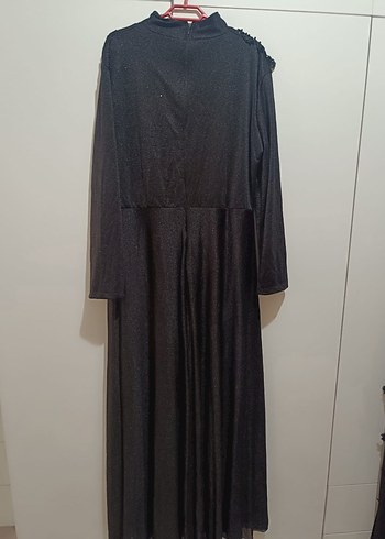 Uzun Siyah  Abiye Elbise - Görsel 2