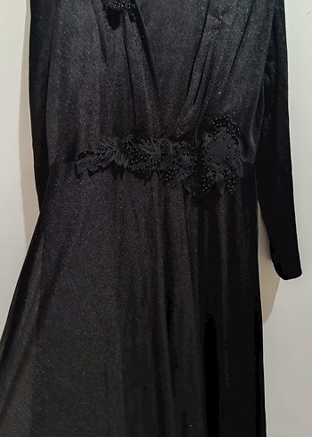 Uzun Siyah  Abiye Elbise - Görsel 3