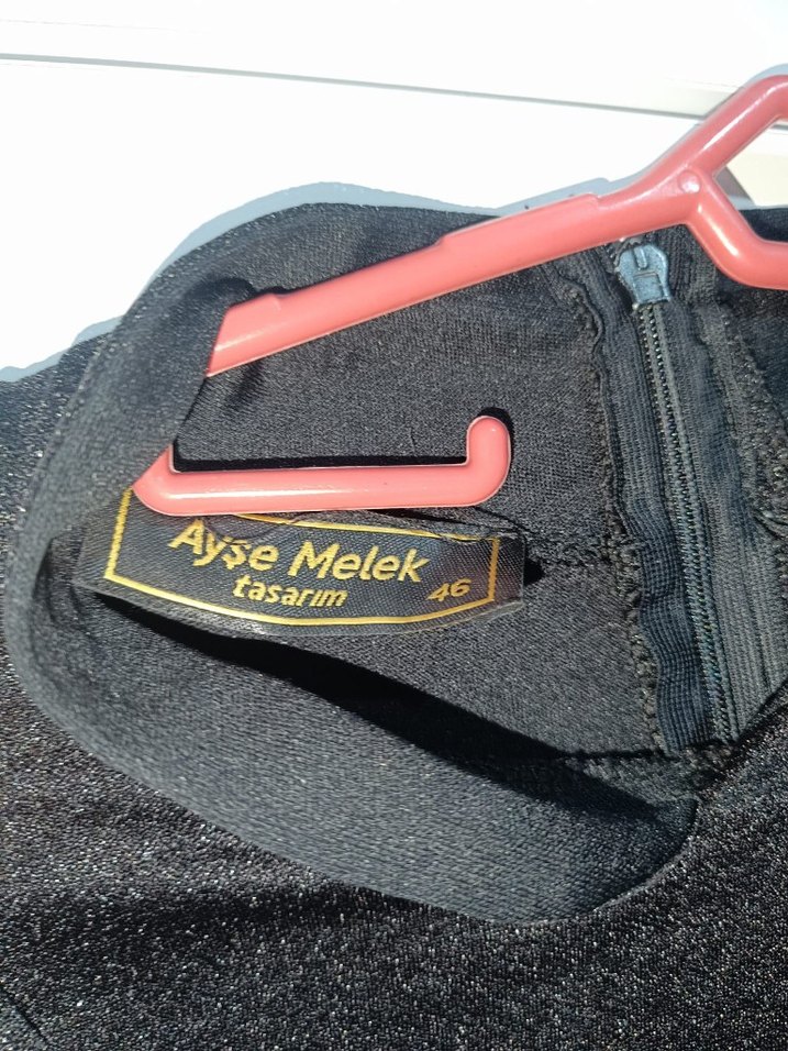 Uzun Siyah  Abiye Elbise - Görsel 4