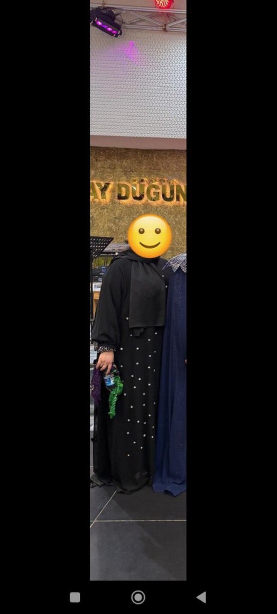 Siyah Taşlı özel dikim abiye - Görsel 3