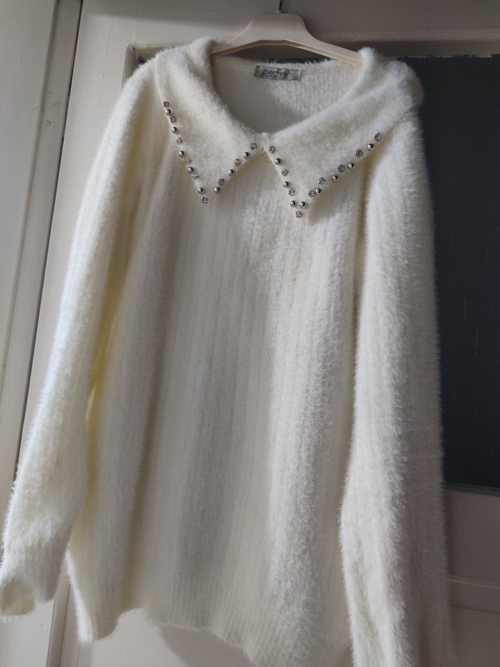 Kadın peluş kazak - Görsel 4