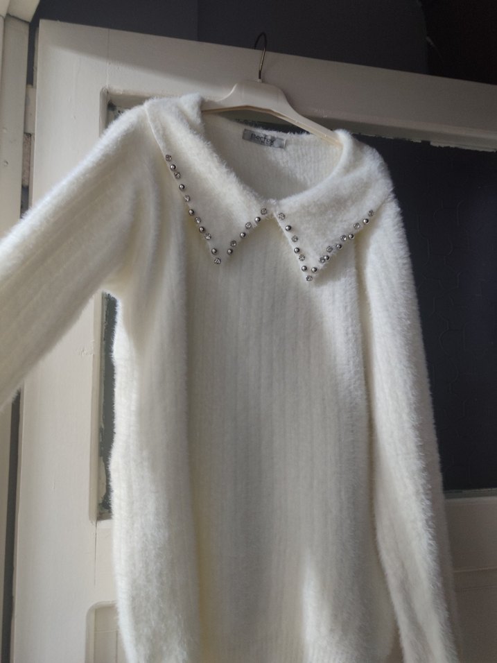 Kadın peluş kazak - Görsel 2