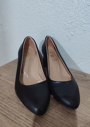 Siyah Modern Klasik Kadın Topuklu Ayakkabı - Görsel 10