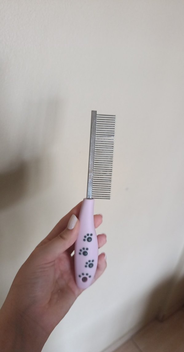 Pembe Kedi Tüy Bakım Tarağı - Görsel 3