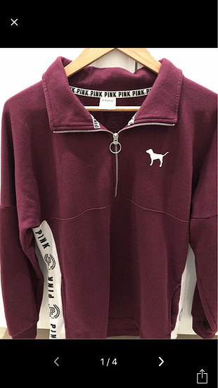 m Beden bordo Renk Victoria?s secret pink sweatshirt
