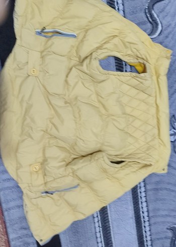 Sarı Kapüşonlu Erkek Kolsuz Ceket - Görsel 2