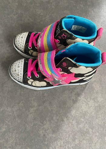 Skechers Kız Çocuk Renkli Cırt Cırtlı Spor Ayakkabı - Görsel 2