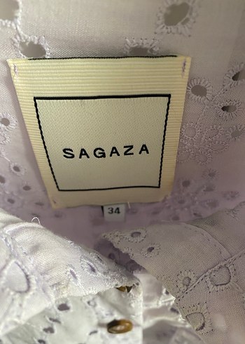 Sagaza Uzun Kollu Nakışlı Bohem Pamuk Gömlek - Görsel 3