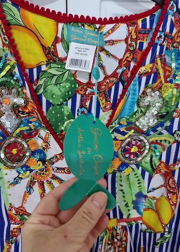 Antica Sartoria (İtalyan) Bohem Püsküllü Mini Elbise - Görsel 3