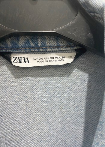 Zara Denim Uzun Kollu Kadın Denim Elbise - Görsel 3