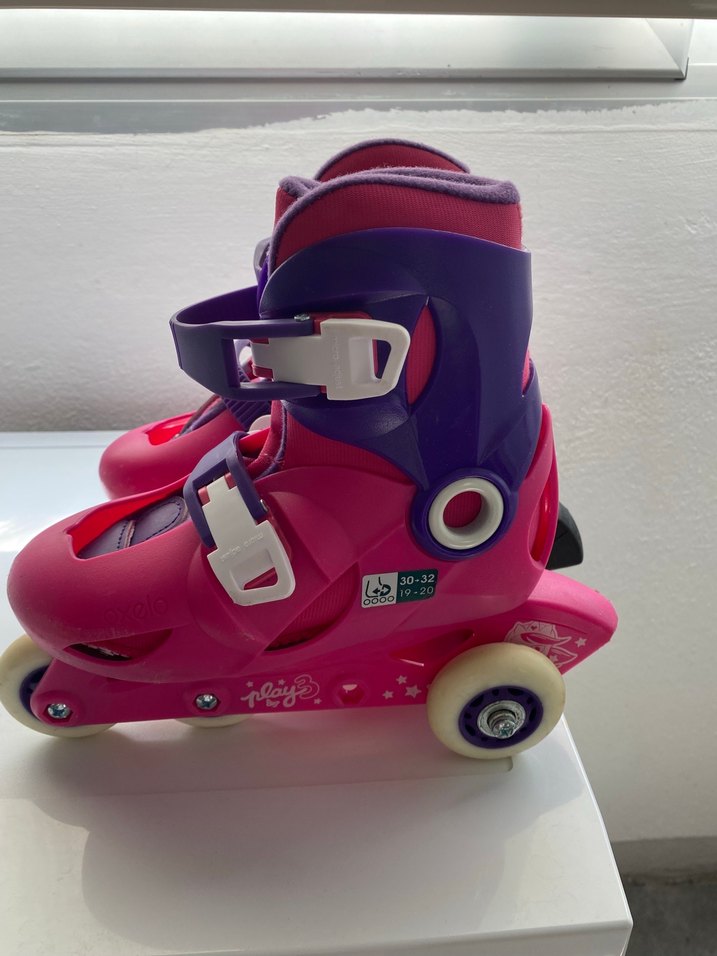 Pembe Kız  Pateni, Tokalı, Renkli - Görsel 3