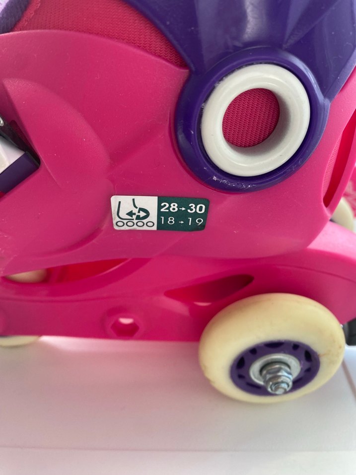 Pembe Kız  Pateni, Tokalı, Renkli - Görsel 4