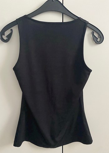 Siyah Kadın Düz Atlet - Görsel 3