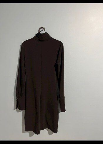 H&M Uzun Kollu Siyah Fitted Elbise