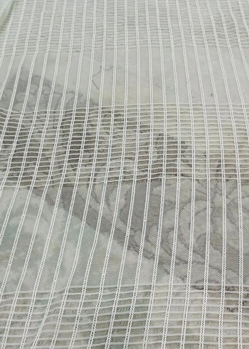 Taç Gümüş Simli Tül Perde 2 Parça - Görsel 7