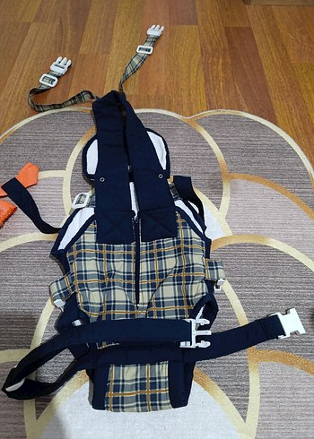 Koyu Mavi Ekose Desenli Bebek Taşıyıcı - Görsel 3