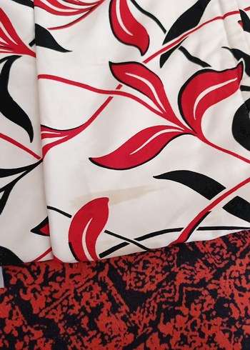 Kırmızı Siyah Desenli  Yastık Kılıfı  (moda life) - Görsel 3