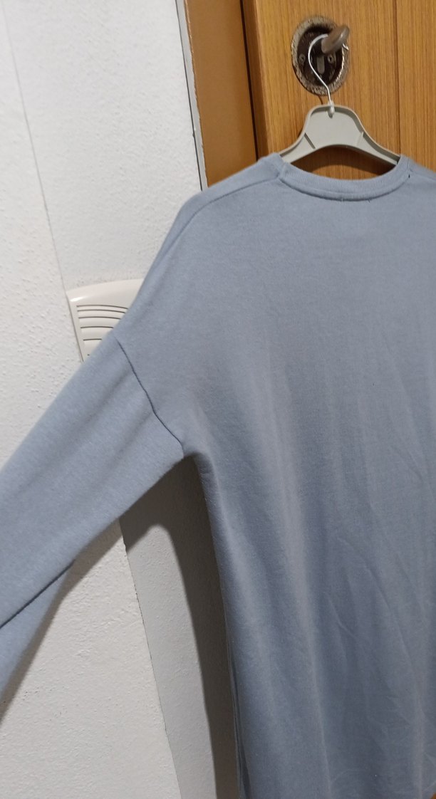 Mavi Baskılı Uzun Kollu TUNİK - Görsel 5