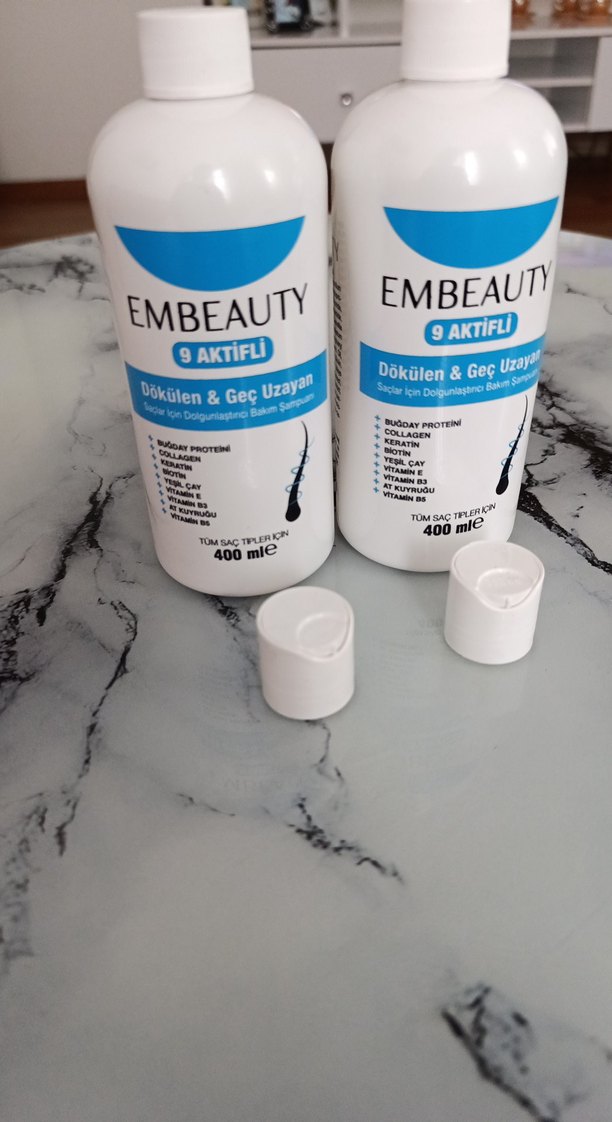Embeauty 9 Aktifli Saç Uzatıcı Şampuan 400 ml  2Lİ - Görsel 2