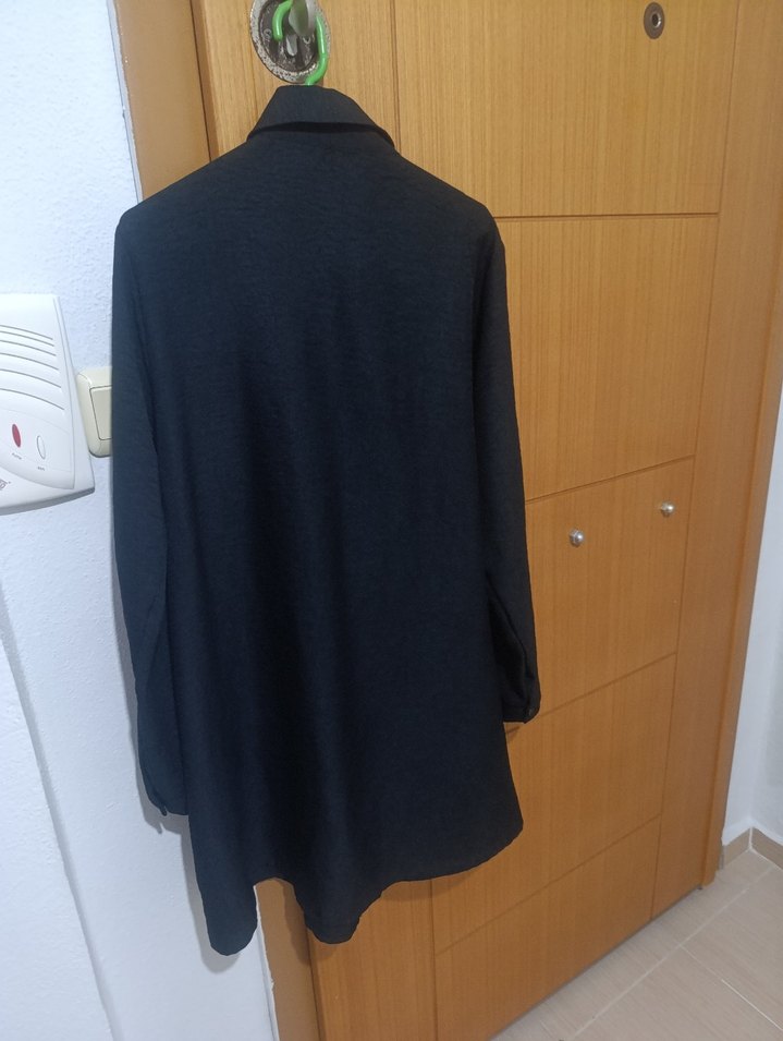 TAŞ DETAYLI KETEN GÖMLEK - Görsel 5