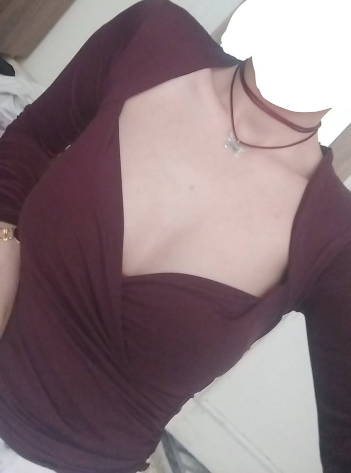 Bordo Kadın Vücut Zinciri - Minimalist Gotik - Görsel 4