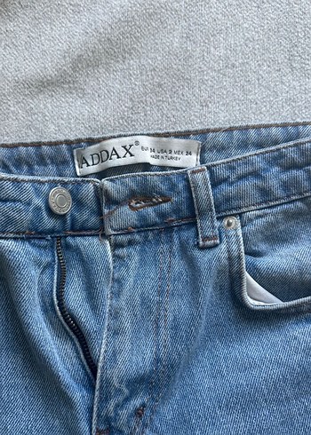 Addax Mavi Bol Kesim Kadın Denim Pantolon