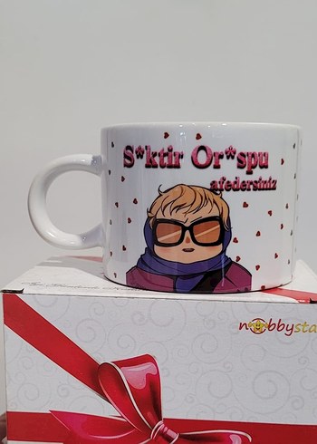 Komik Yazılı Kupa Bardak