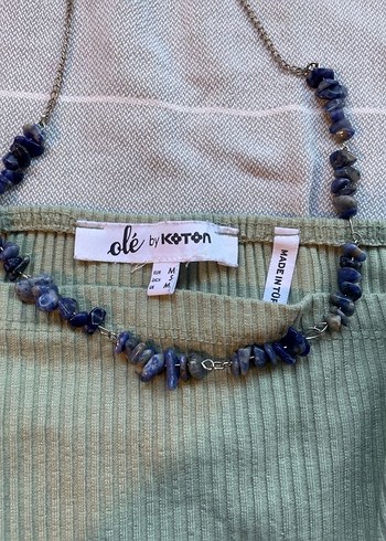 Bohem Stil Keten Kadın crop - Görsel 2