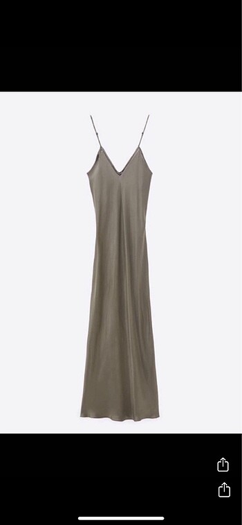xs Beden Zara saten elbise