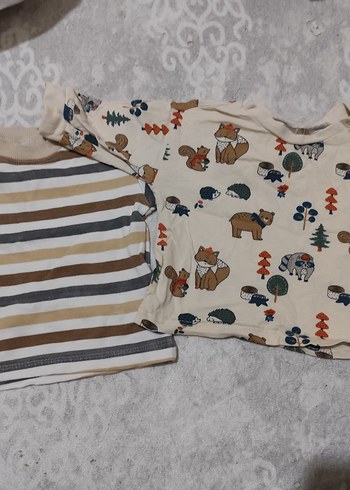 Erkek Çocuk Uzun Kollu Desenli Pijama Üstleri
