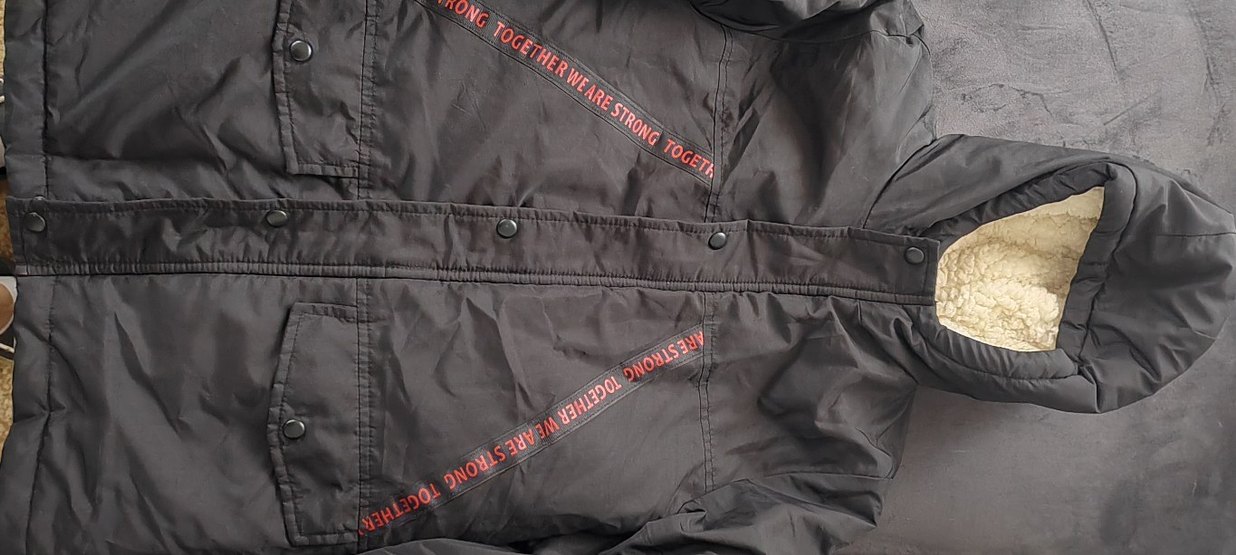 Bej çocuk Kışlık Ceket - Kürk Detaylı - Görsel 2