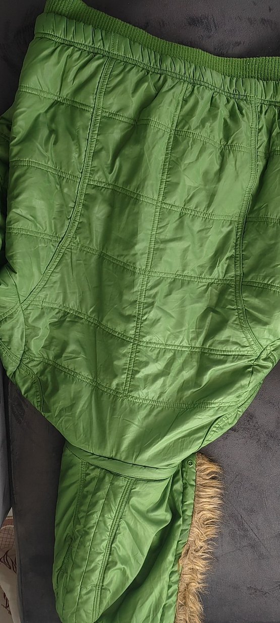 Düğmeli Yeşil Kadın Kışlık Mont - Görsel 3