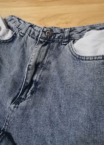 29 Beden gri Renk Retro Yırtıklı Salaş Detaylı Bol Kesim Kadın Jean