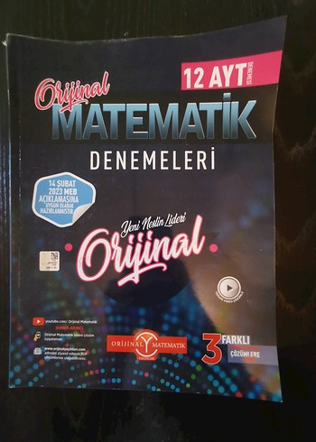 Orijinal 12 AYT Matematik Denemeleri
