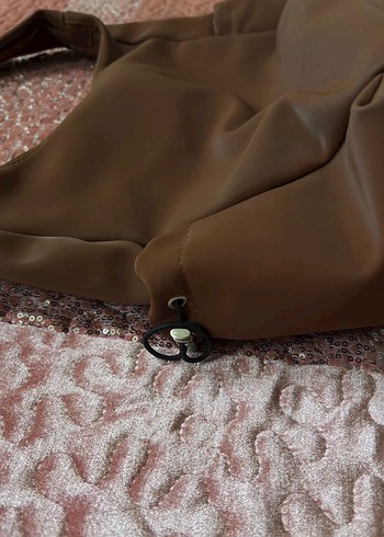 Beden Vintage Kahverengi Oversize Çanta