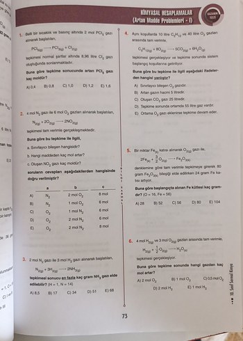  Beden 10. Sınıf Kimya Soru Bankası