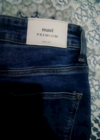 27 Beden lacivert Renk Kadın Mavi Denim Midi Boy Kot Pantolon